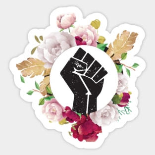 BLM Flower Circle Sticker